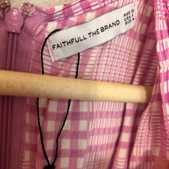 Faithfull the Brand Pink Gingham Dress - Picture 5 of 5